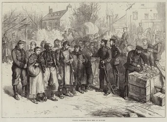 Französische Gefangene aus Metz in Remilly